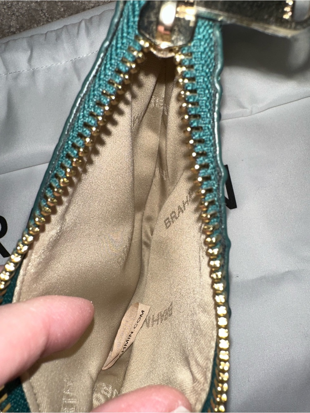 💚 EEUC Brahmin Elaine, Cordelia Wallet, and Britt Coin Purse in Peacock Shimmer - Picture 10 of 10
